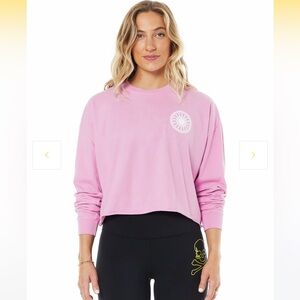 Soul by SoulCycle Julia Long Sleeve in Pink - Medium